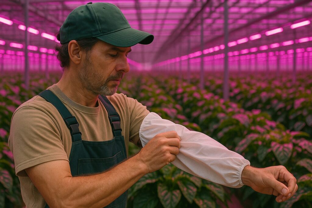 植物育成ライト 肌