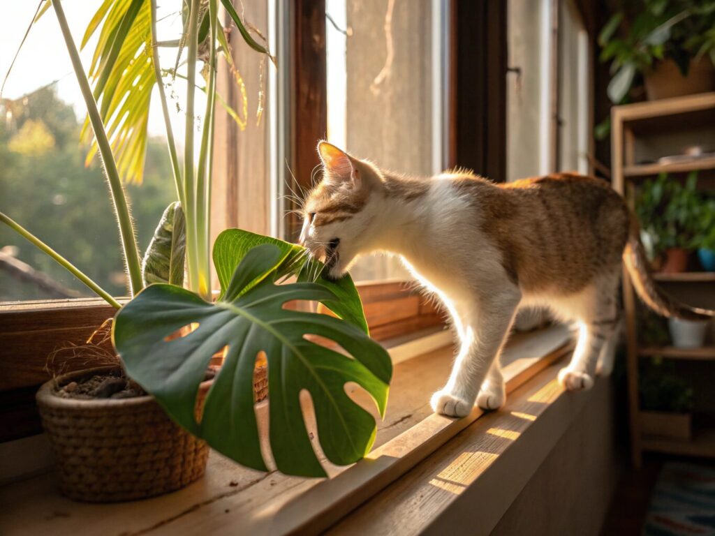 猫はモンステラを食べても大丈夫?