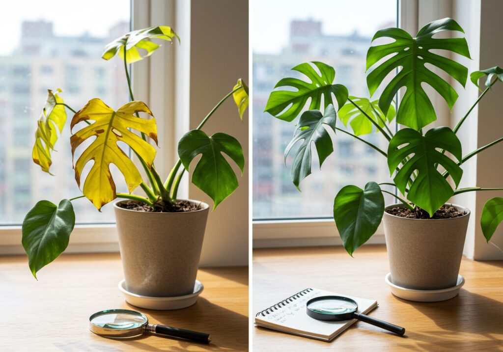 モンステラ 植え替え 失敗