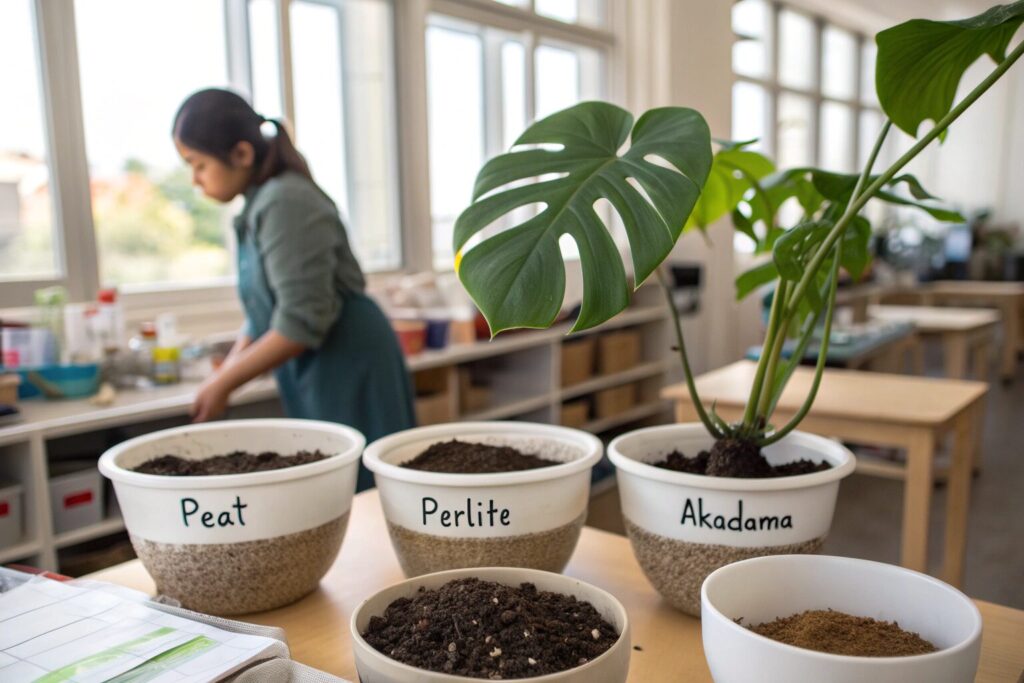 モンステラ 植え替え 鉢の大きさ