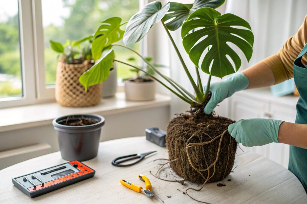 モンステラ 植え替え 失敗 根詰まり