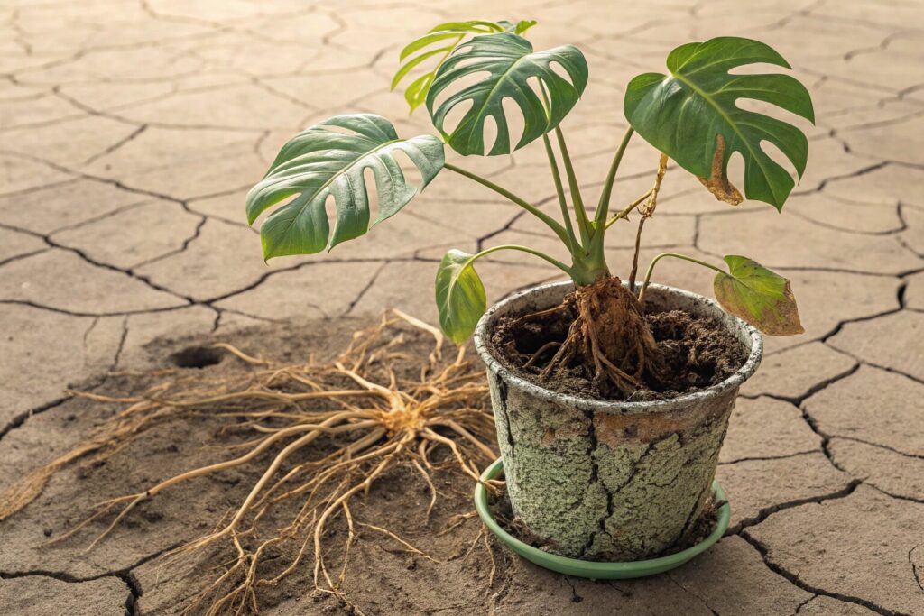 モンステラ 植え替え 失敗