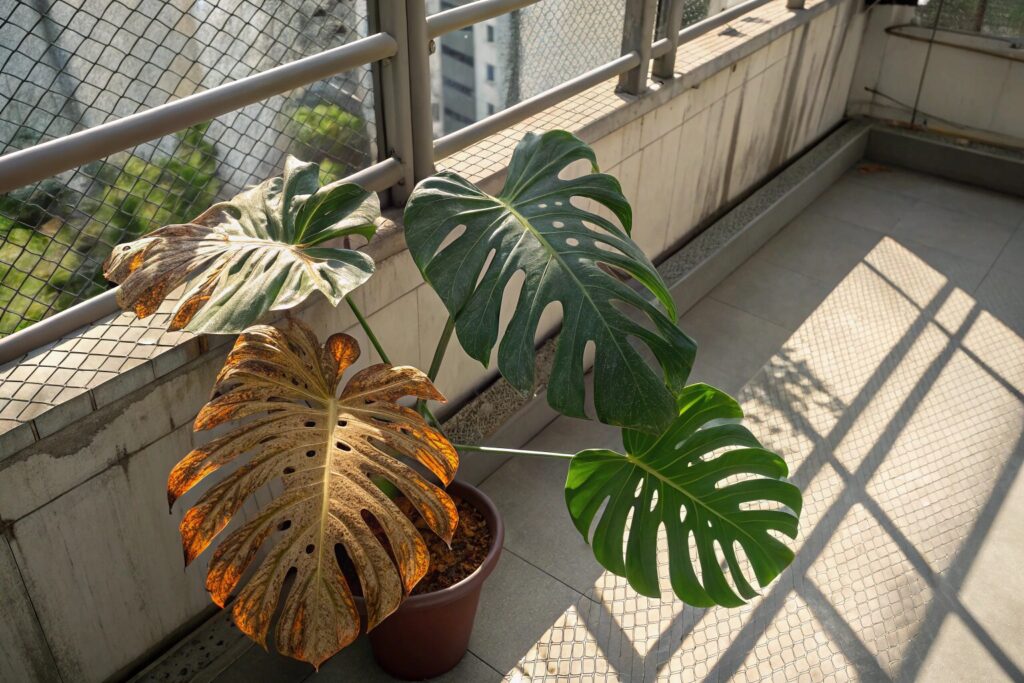 モンステラ 屋外
