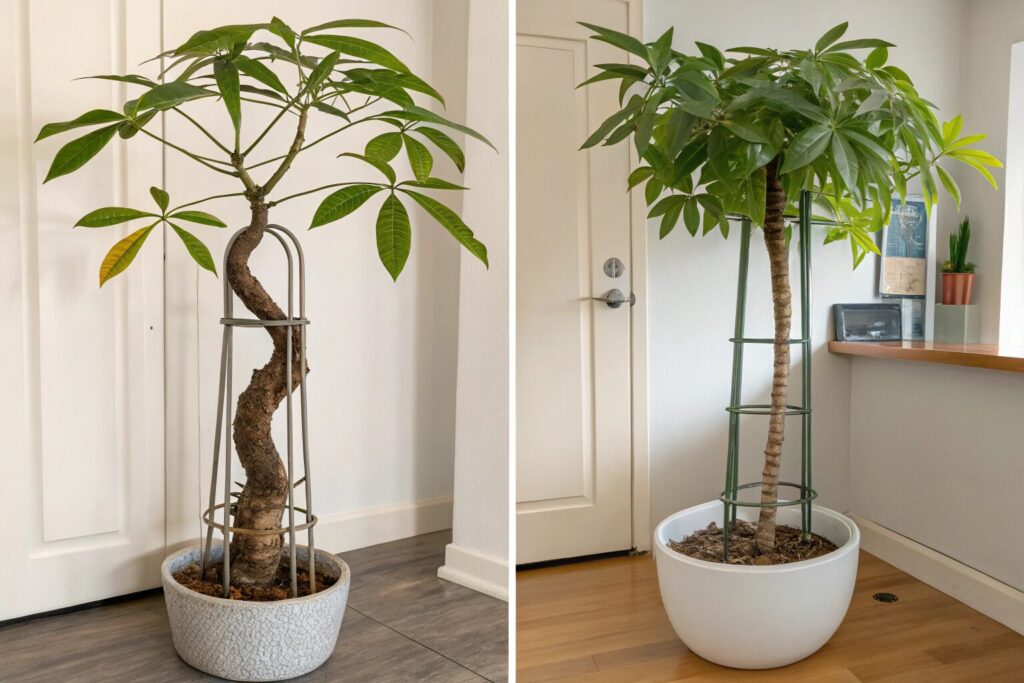 観葉植物 曲がり 矯正