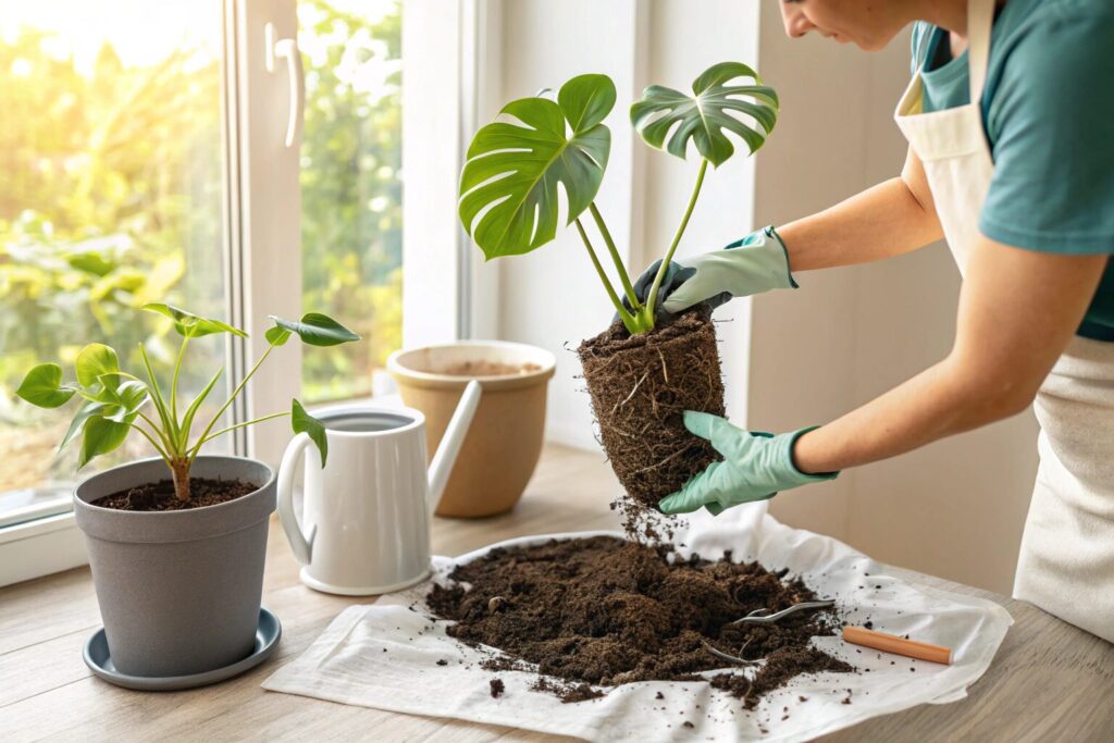 モンステラ 植え 替え 失敗