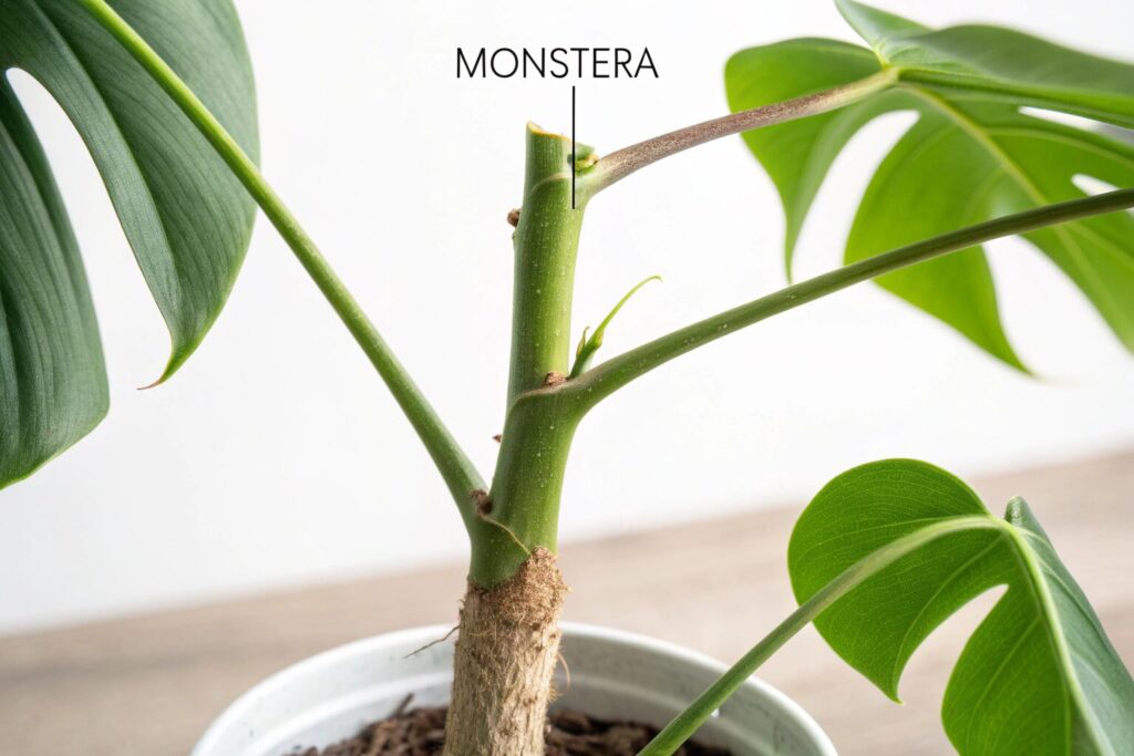 モンステラ 成長点
