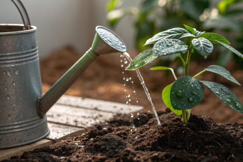 水やり コツ 観葉植物