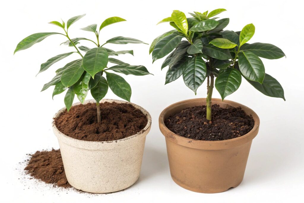 観葉植物にコーヒーをかけるとどうなる?