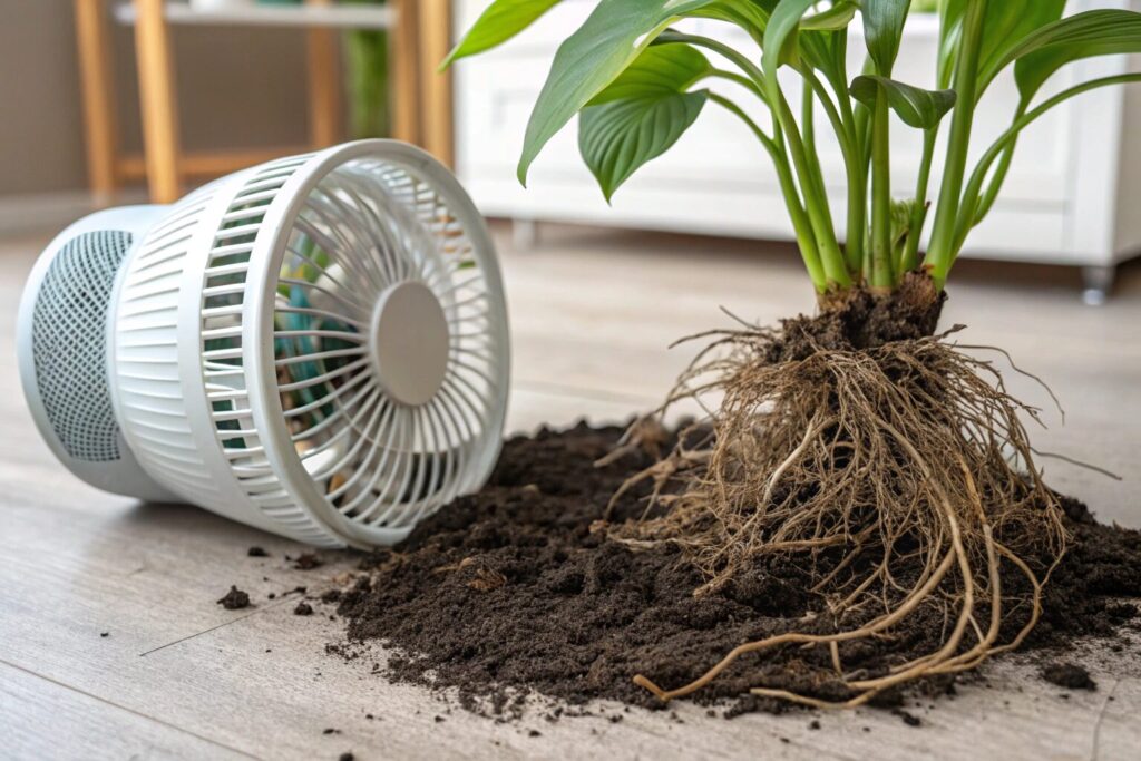 観葉植物 根腐れ防止 サーキュレーター